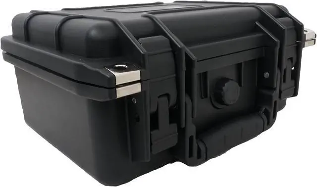 Alt view image 5 of 5 - Case Club 8 External Hard Drive Case. Waterproof, Airtight, & Heavy Duty. Includes Pressure Relief Valve, Folding Handle, Padlock Holes, O-Ring Seal.