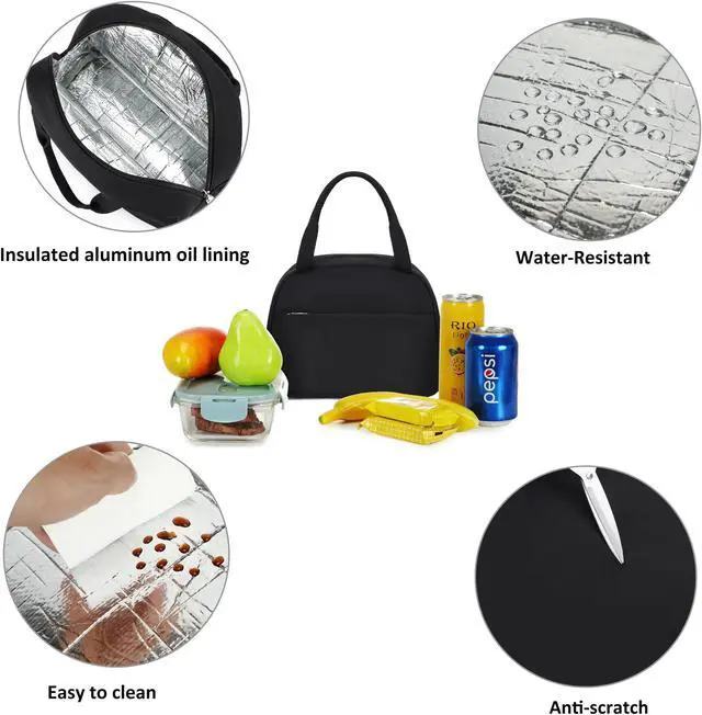 Alt view image 3 of 5 - Caoroky knight College Laptop Backpack for Men Women 3 PCS Set Bookbag School Backpacks with Lunch Bag Pencil Case Anti Theft Travel Backpack Rucksack-Large,Black