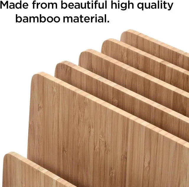 Alt view image 4 of 5 - MobileVision Bamboo Multi Device Organizer for Smartphones, Tablets and Laptops, 5 Slots