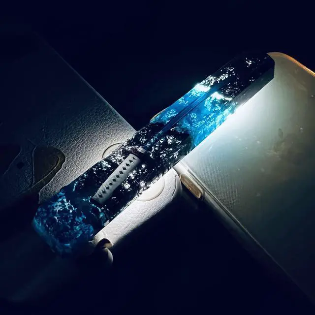Alt view image 5 of 5 - LINWIN Custom Blue Knife Keycap Space Bar for MX Mechanical Keyboard