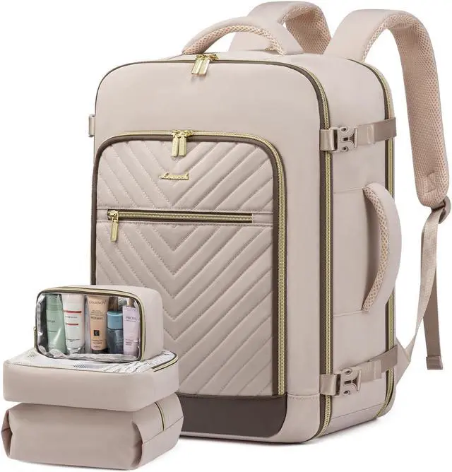Main image of LOVEVOOK Travel Backpack For Women,40L Carry On Backpack Flight Approved,TSA Personal Item Travel Bag Fits 17 Inch Laptop,Business Weekender Overnight Daypack with 3 Packing Cubes