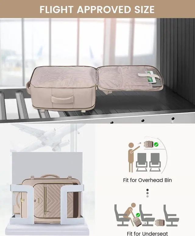 Alt view image 2 of 5 - LOVEVOOK Travel Backpack For Women,40L Carry On Backpack Flight Approved,TSA Personal Item Travel Bag Fits 17 Inch Laptop,Business Weekender Overnight Daypack with 3 Packing Cubes