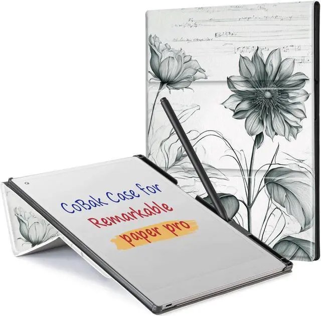 Main image of CoBak Case for Remarkable Paper Pro-with Pen Holder, Nib Storage, Ergonomic Design for Enhanced Writing Comfort - The Perfect Choice for Remarkable Paper Pro Case with Pen Holder(Sunflower)