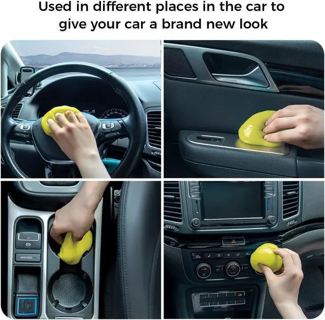 Alt view image 4 of 5 - COLORCORAL 12-in-1 Cordless Air Duster Brushless Motor and Keyboard Cleanning Gel for Car Interior Detailing Home and Office Dust Cleaning