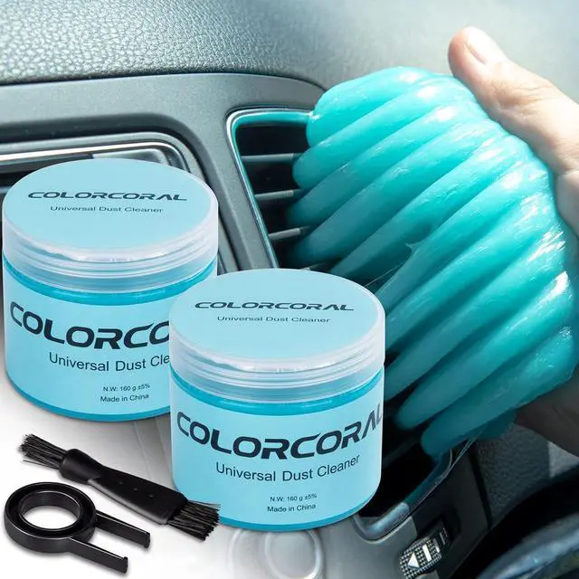 Alt view image 2 of 5 - COLORCORAL Mini Vacuum Cleaner and 2Pack Cleaning Gel Universal Dust Cleaner for Car Vent Keyboard