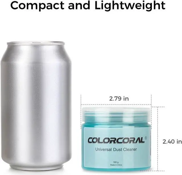 Alt view image 5 of 5 - COLORCORAL Mini Vacuum Cleaner and 2Pack Cleaning Gel Universal Dust Cleaner for Car Vent Keyboard
