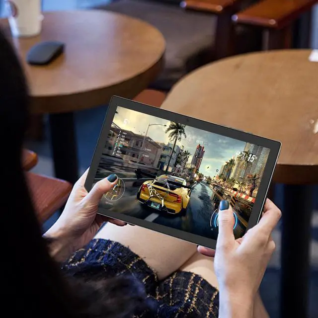 Alt view image 3 of 5 - CUPEISI Android 15 Tablet 10.1 Inch 2 in 1 Tablets with Keyboard/Mouse/Case/Stylus, 8GB RAM+64GB ROM (Max 1TB), 1.8Ghz Quad-core Processor, 1280 * 800 IPS HD Touch Screen, 2.4G/5G Wifi6 BT 5.0 Tablet