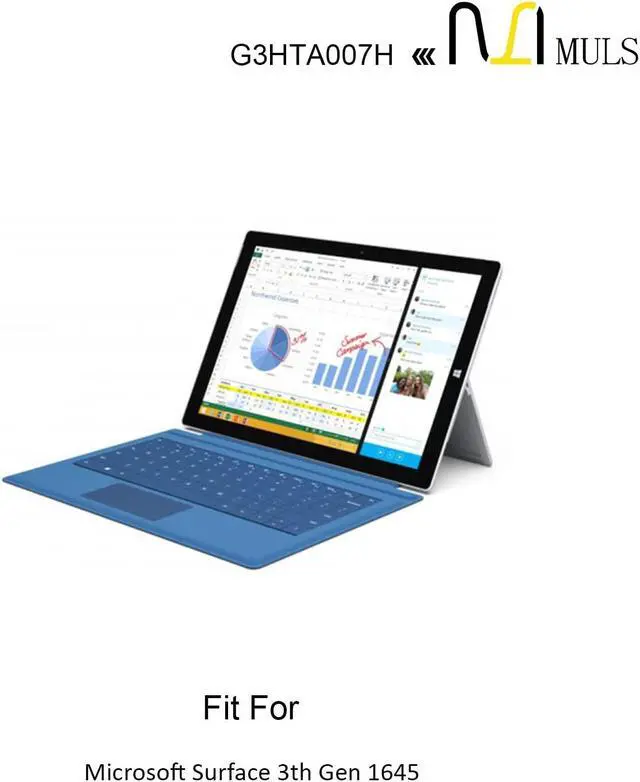 Alt view image 5 of 5 - MULS G3HTA003H Replacement Battery for Microsoft MSK-1645 Surface 3 10.8" Surface 3 1645 Tablet G3HTA004H G3HTA007H Installation Tools 3.78V 7270mAh 27.5Wh