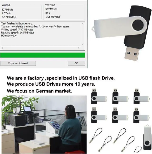 Alt view image 3 of 4 - lcwamy USB 512MB Flash Drives 100 Pack USB Drives Bulk 512MB USB Flash Drive 100 Pack Flash Drive Bulk 512MB Thumb Drive Pendrive CupShadow USB(Black, No Logo)