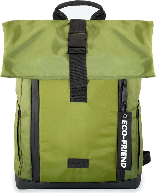 Main image of Dingbats - Waterproof Laptop Backpack - 25L Roll Top Travel Bag - Sustainably Sourced Carry on Bag with Padded Straps, Laptop and Bottle Compartments