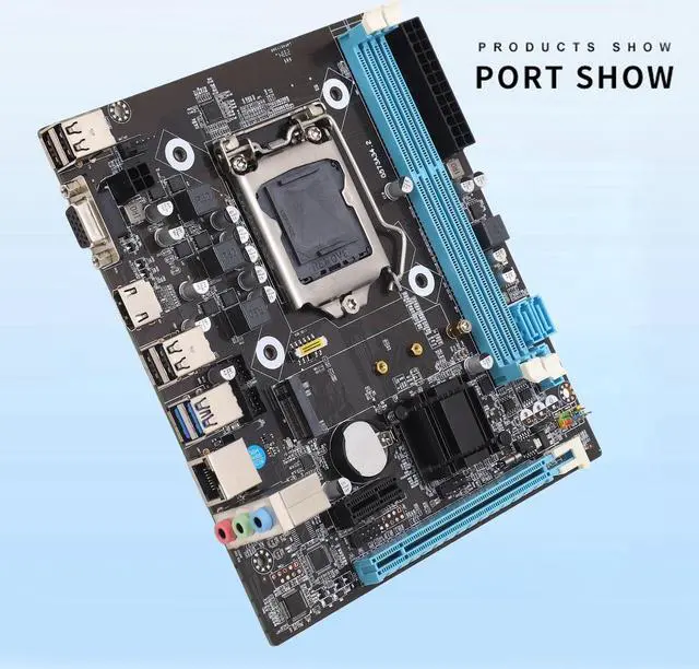 Alt view image 3 of 5 - Mrisata H81 Gaming Motherboard, LGA 1150 Micro ATX PC Motherboard, Channel DDR3 M.2 NVMe NGFF SATA 6Gb s PCIe Slot Support for Core I3 I5 I7 for E3 V3 for G Series