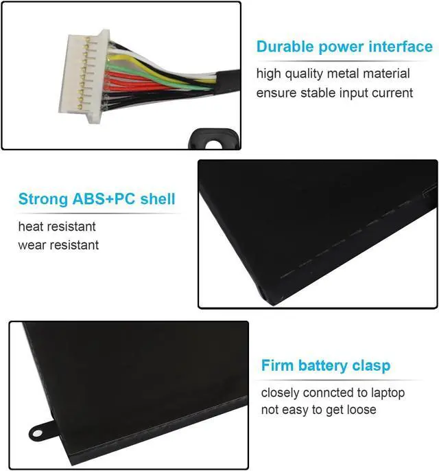Alt view image 3 of 5 - LE03XL 796356-005 Laptop Battery for HP Envy X360 m6-w 15-w m6-w103dx m6-w105dx w102dx w101dx 15-w237cl, Pavilion X360 13-S 15-bk 13-s120nr 13-s128nr 15-bk010nr 15-bk020wm 15-bk152nr LE03048XL-PR