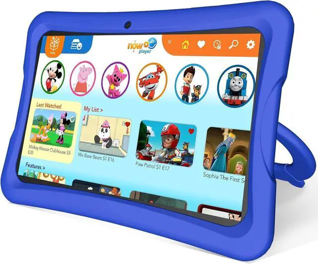 Main image of NOBKLEN Kids Tablet 10 Inch, Android 13 Tablet 4GB+64GB 8-Core CPU WiFi 6 12H Battery Life Parental Control 1280 * 800 HD Display Dual Cameras Shockproof Case Pre-Installed Educational Apps