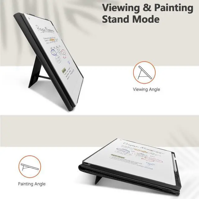 Alt view image 3 of 5 - E NET-CASE Case for Remarkable Paper Pro Tablet 11.8 inch (2024 Released) - New Business Design Upgraded Leather Cover for Remarkable Paper Pro Digital Paper with Stand & Pen Holder (Black)