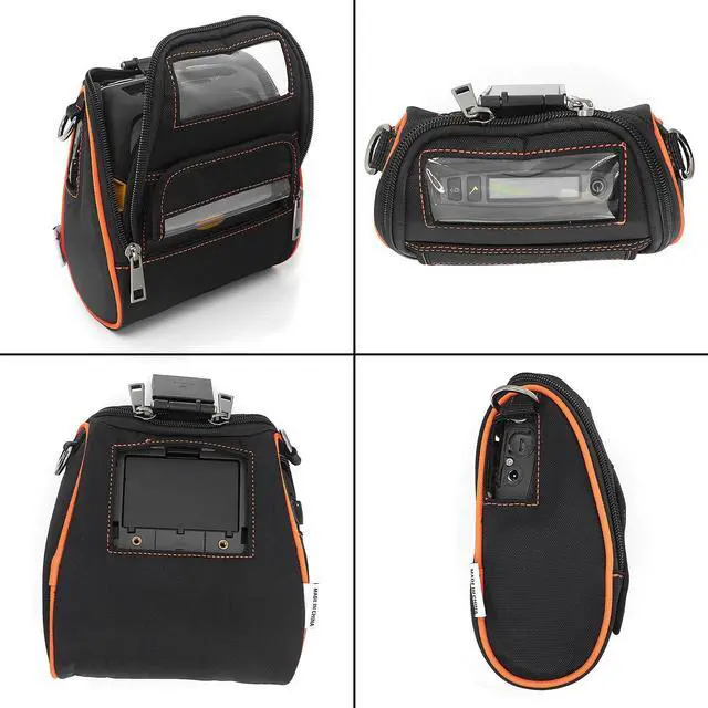 Alt view image 2 of 5 - EXCEPRINT Carrying Case for Zebra ZQ520 & ZQ521 - Portable Thermal Label Printer Bag with Shoulder Strap and Belt Clip, Easy Transport and Protection, Convenient Label Access