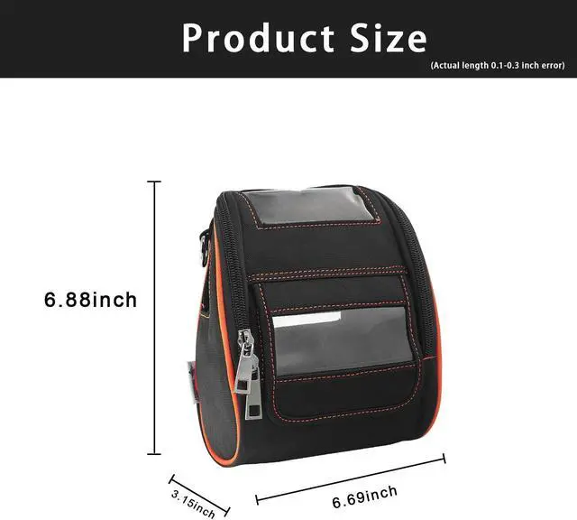 Alt view image 4 of 5 - EXCEPRINT Carrying Case for Zebra ZQ520 & ZQ521 - Portable Thermal Label Printer Bag with Shoulder Strap and Belt Clip, Easy Transport and Protection, Convenient Label Access