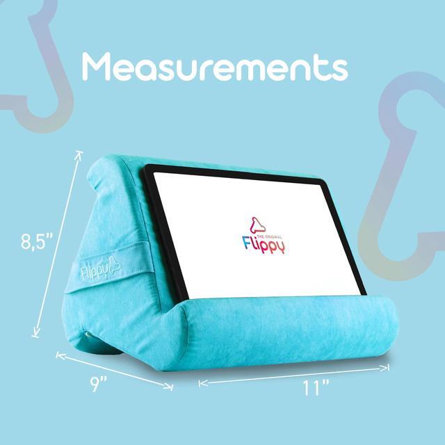 Alt view image 2 of 5 - Flippy Tablet Pillow Stand - Cushion Tablet Stand & Holder, Bed Support for Lap and Desk, Compatible with Phone & Book Reading: Kindle, iPad Pro, iPhone & Samsung - I Wanna Go to Miami