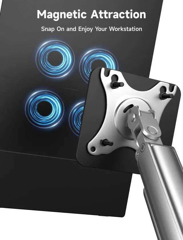 Alt view image 4 of 5 - JSAUX Snap VESA Adapter FlipGo 16" & 15.6" Lite Portable Monitor Dual Screen