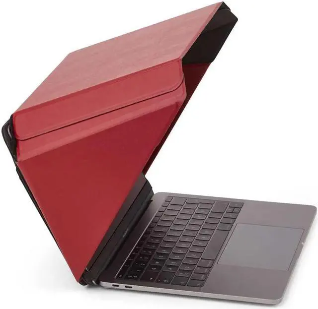 Main image of Philbert Danish Design 4-in-1 Laptop Sun Shade Lux Hood - Screen Shade, Privacy Screen, Heat Protection, Contrast Enhancement - Fits 12"/13"/14" Laptops, Self-Standing Cover with Pocket - Red