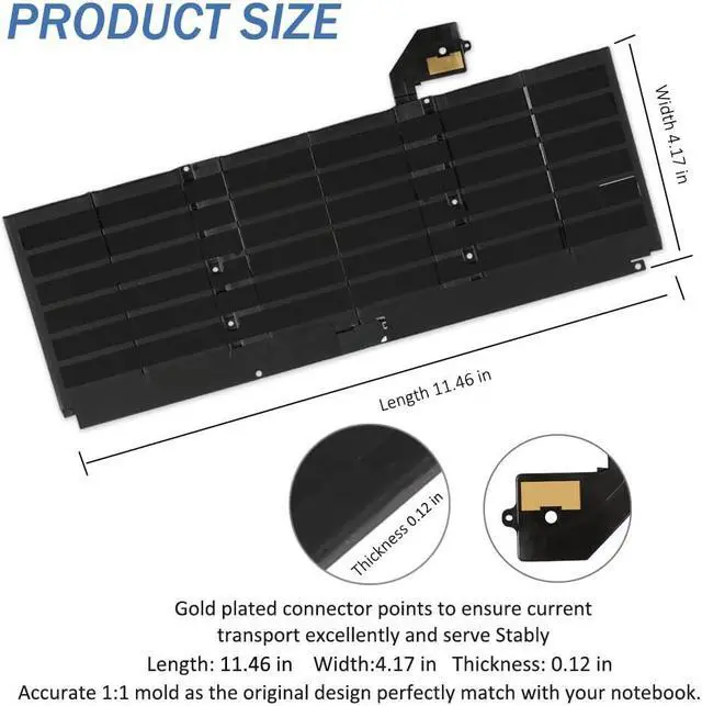Alt view image 4 of 5 - ETESBAY G3HTA038H Laptop Battery Replacement for Microsoft Surface Pro 5th Model 1796/2017 Surface Pro 6 Model 1807/1809/1796/2018 Core i5 i7 m3 FJU-00001 FKG-00001 FKJ-00001 Series DYNM02 with Tools