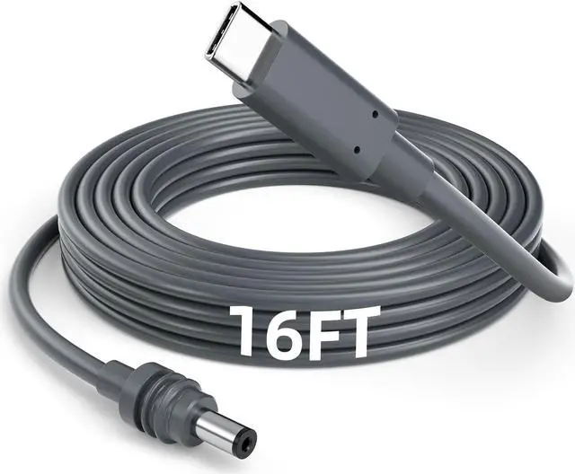Main image of Starlink Mini Cable, 5M/16.5FT Starlink Mini USB C to DC Power Cable 100W USB Type C to DC Satellite Charging Cable Work for 65W+ PD Source Waterproof USB C Male to DC Replacement Starlink Mini Cable