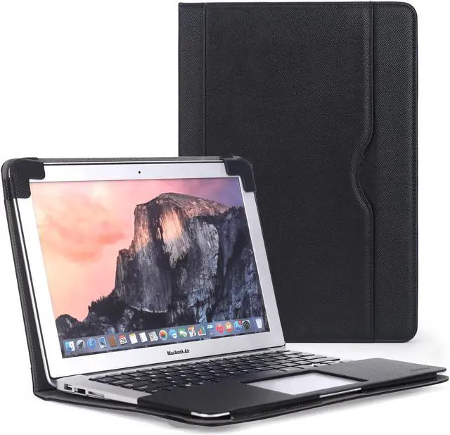 Main image of Compatible with Air Case 13 Inch Case, PU Leather Air Case Fits for Model M1 A2337 A2179 A1932 2018-2021, with Kickstand Vents Pocket and Pen Holder