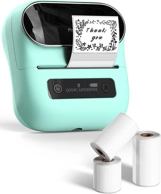 Alt view image 2 of 5 - Phomemo M220 Label Maker & 4 Roll Label, 3.14 Inch Bluetooth Thermal Label Printer for Barcode, Address, Labeling, Mailing, File Folder Label, Easy to Use, Support Smartphone, Tablet&PC