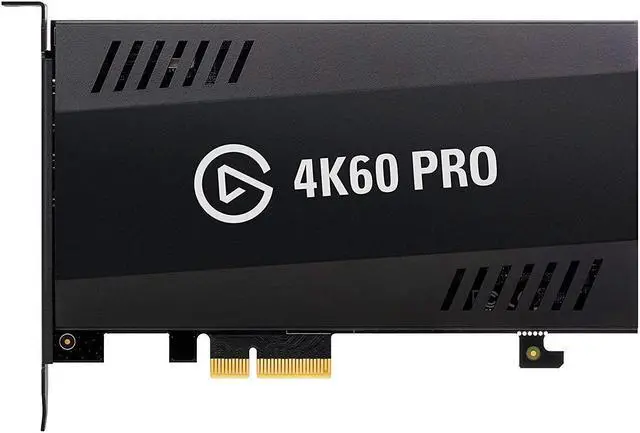 Alt view image 3 of 5 - Elgato Game Capture 4K60 Pro - 4K 60fps Capture Card with Ultra-Low Latency Technology for Recording PS4 Pro and Xbox One X Gameplay, PCIe x4, Black