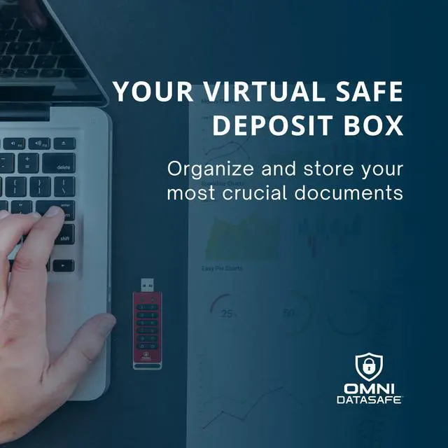 Alt view image 3 of 5 - Omni DataSafe - All-in-One Life Organizer | Personal Life Planning Software | 256-BIT AES Encrypted Data Storage Device (32GB)