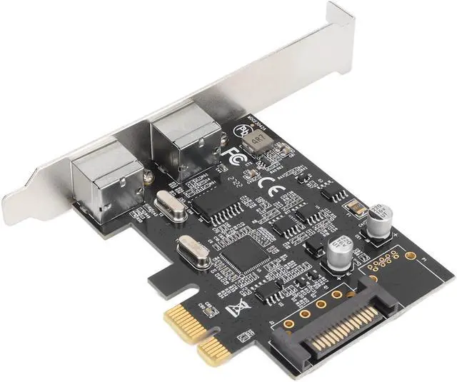 Main image of PCIE Expansion Card, PCI Express to Port PS/2 Expansion Card, PS/2 Keyboard and Mouse Port Expansion Card Without USB Port, SATA Power Interface, for