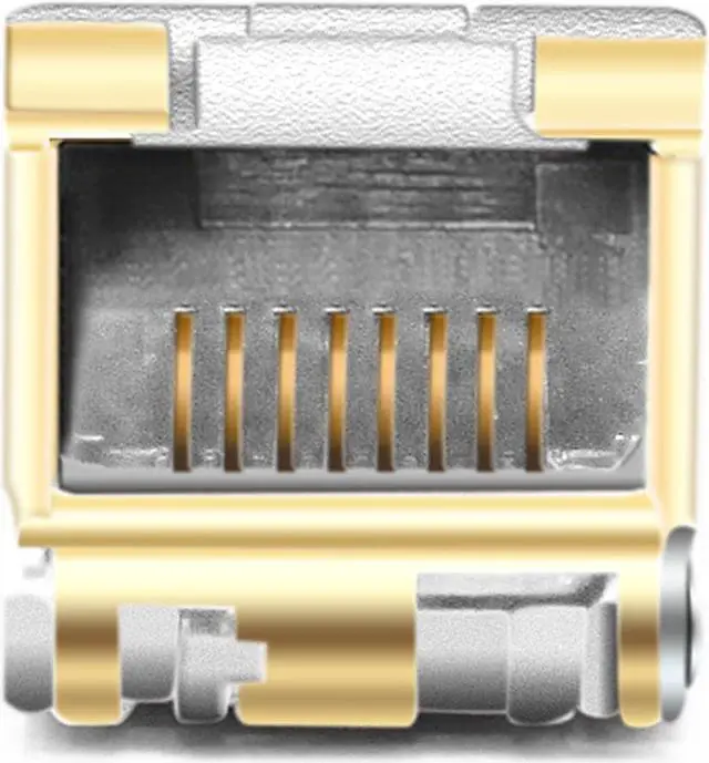 Alt view image 3 of 5 - fiber mall SFP to RJ45 10G 100m Transceiver Module for Intel E10GSFPT100 Compatible 10GBASE-T SFP+ Copper 100m RJ45 Cat6a/7