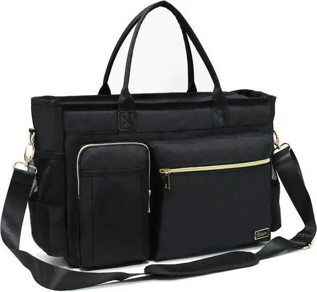 Main image of Rabjen Nurse Tote Bag for Work with Padded 15.6" Laptop Sleeve, Medical Supplies Shoulder Bag for Home Health Care