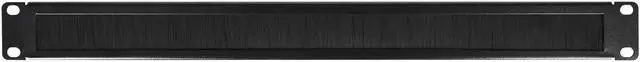 Alt view image 4 of 4 - RackPath 6 Pack-1U Brush Rack Mount Panel Spacer for Cable Entry for 19in Server Rack Enclosure or Network Cabinet, Black