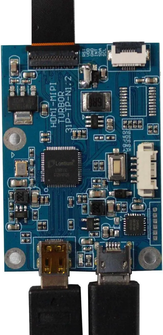 Alt view image 2 of 5 - FanyiTek 4" 4 inch 720x720 300nit IPS MIPI LCD Round Screen and Micro HDMI Controller Board 31 pins,for AIDA64 CPU GPU Computer PC Case
