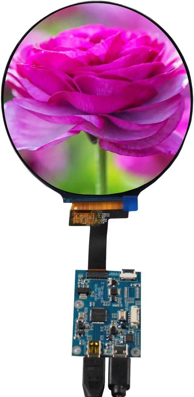 Alt view image 5 of 5 - FanyiTek 4" 4 inch 720x720 300nit IPS MIPI LCD Round Screen and Micro HDMI Controller Board 31 pins,for AIDA64 CPU GPU Computer PC Case