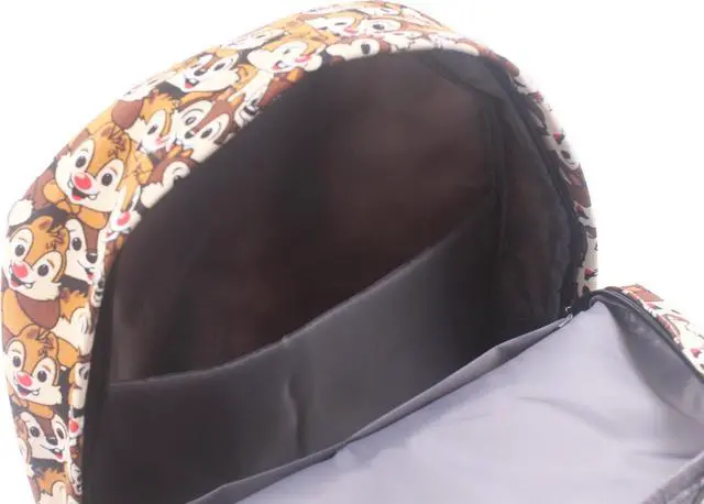 Alt view image 4 of 5 - Brown Chipmunk Friends Canvas Backpack Casual Daypack with 15 in Laptop Storage Compartment