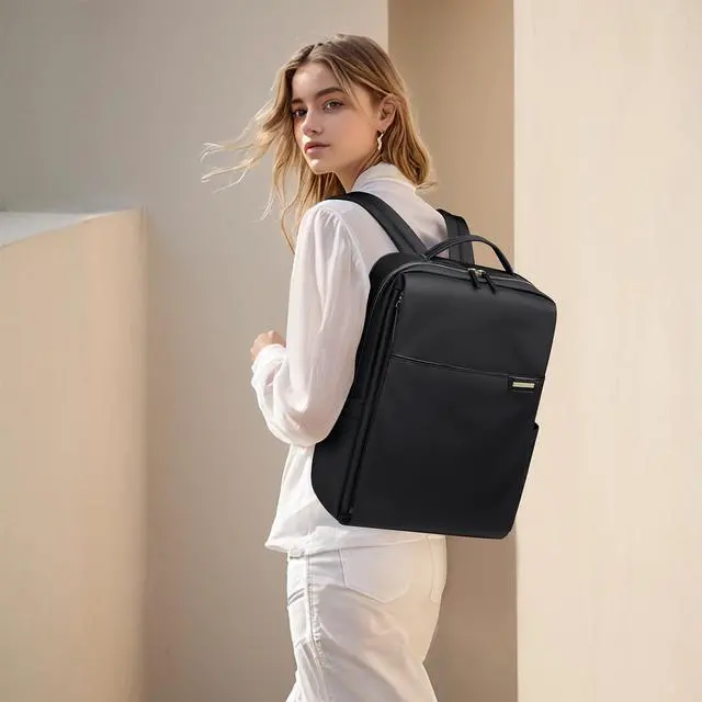 Alt view image 2 of 5 - GOLF QUALITY Laptop Backpack for Women, Work Business Traval Computer Backpacks with Laptop Compartment Waterproof Casual Daypack for Travel College,16Inch,Black