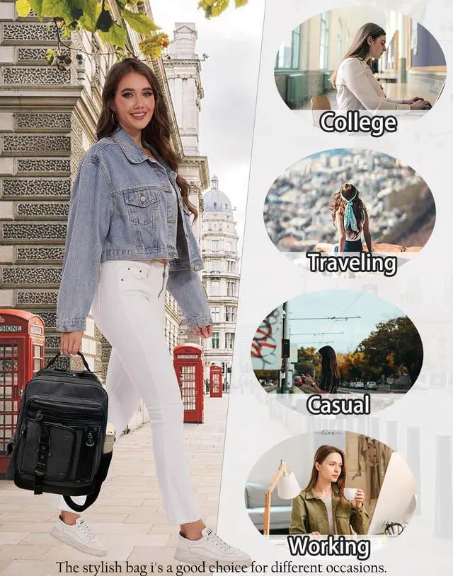 Alt view image 3 of 5 - Schkleier Messenger Bag for Men Canvas Sling Bag Crossbody Backpack Laptop Shoulder Bag Hiking Daypacks Casual Tactical