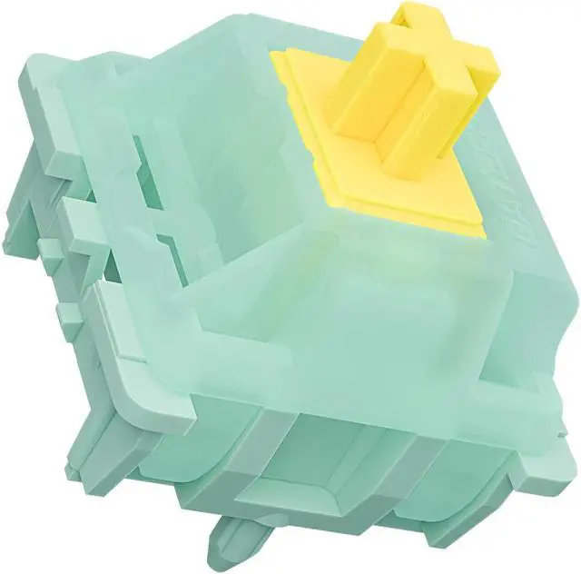 Main image of Mciepny Gateron Jade Goldenrod Yellow Pro Keyboard Switch,55gf 5-Pin Pre Lubed SMD Lamps Linear Key Switches,for Mechanical Gaming Keyboard(108Pcs)