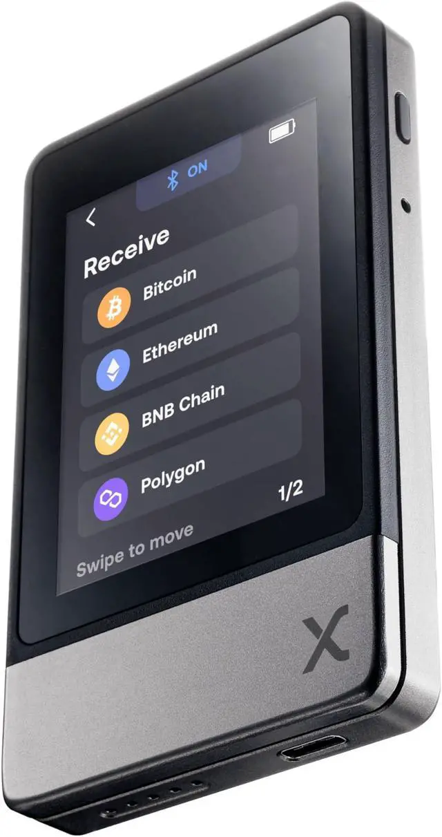 Main image of SecuX Neo X - Crypto Wallet w/Intuitive Touchscreen, Bluetooth & USB-C, Manage Bitcoin, Ethereum, NFTs, Tokens, & Cryptocurrency with Military-Grade Security and User-Friendly Interface