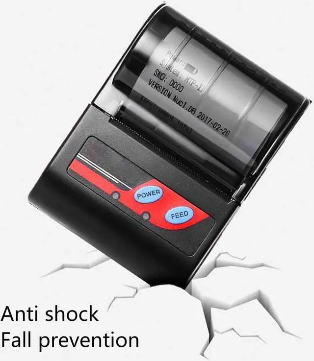 Alt view image 5 of 5 - Hilitand Portable Handheld Thermal Receipt Printer 80mm Second Printing Speed with 203dpi Resolution Shipping Label Printer