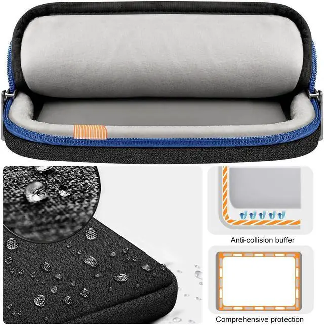 Alt view image 3 of 5 - Hseok Laptop Sleeve 15 15.6 16 inches Case Protective PC Briefcase for Commuting and Business Trip,Blue