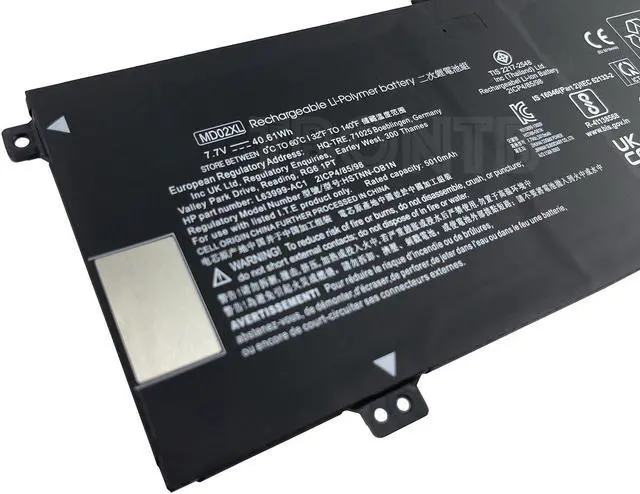 Alt view image 2 of 4 - TBONTB MD02XL Battery Compatible with HP Chromebook X360 12-H0006NF 12-H0500SA 12B 12B-CA0000 HSTNN-OB1N L63999-AC1 L63999-421 L64430-005 2ICP4/85/98 Series [7.7V 40.61Wh 5010mAh]