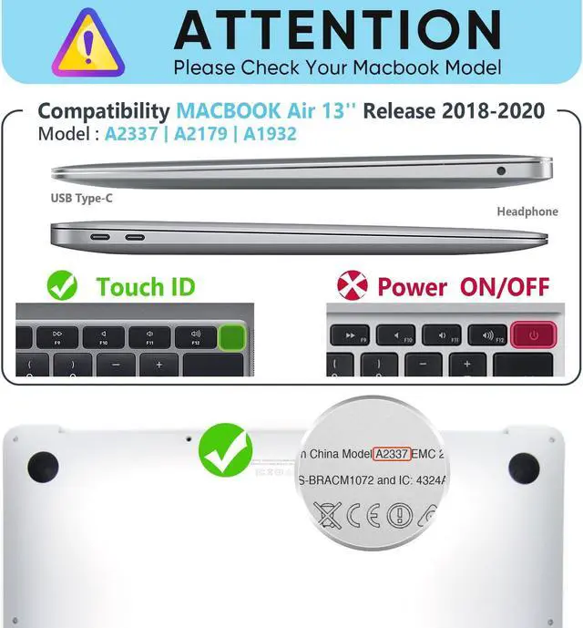 Alt view image 2 of 5 - HXCASEAC Case Compatible with MacBook Air 13 inch Case 2020 2018 with Foldable Stand, Anti-Scratching Protective Hard Shell Cover for A2337, A2179, A1932 Fabric, Grayish Blue