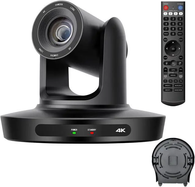 Main image of HCSTVCON 4K HDMI PTZ Camera 20x Optical Zoom 1080P 60fps with USB3.0/HDMI/LAN IP Streaming Outputs, PoE Support for vMix OBS YouTube,Video Conference,Church Service,Broadcast Events,Black