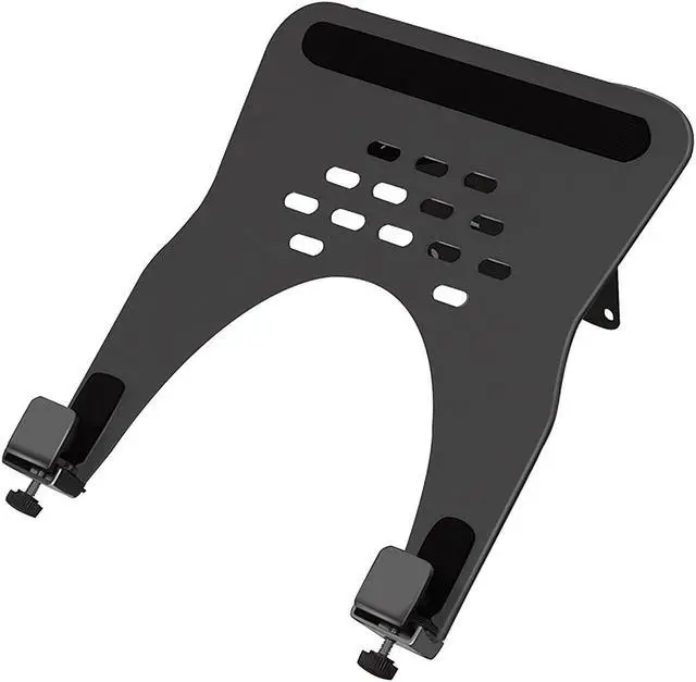 Main image of HILLPORT Monitor Arm Laptop Tray Holder Bracket Tablet White 10-16 inch Vesa 75 mm and 100 mm Mounting Plate with Sliding Pad Black XY360B
