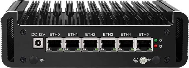 Main image of HKUXZR Firewall Appliance Mini PC, Intel Celeron N5105 Quad Core 6xIntel I226 2.5G Ethernet VPN Router PC AES-NI HDMI DP Barebone No Ram(DDR4) No SSD(PCIE 3.0)