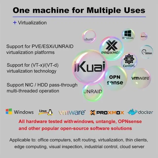 Alt view image 5 of 5 - HKUXZR Firewall Appliance Mini PC, Intel Celeron N5105 Quad Core 6xIntel I226 2.5G Ethernet VPN Router PC AES-NI HDMI DP Barebone No Ram(DDR4) No SSD(PCIE 3.0)