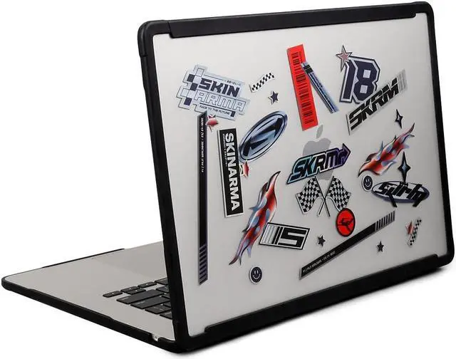 Alt view image 4 of 5 - SKRM SKINARMA Protective Cover Case Compatible with MacBook AIR 15" (M3|M2), HENKO (Frost Clear)