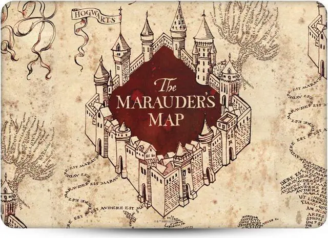 Alt view image 2 of 5 - Head Case Designs Officially Licensed Harry Potter The Marauder's Map Graphics Vinyl Sticker Skin Decal Cover Compatible with MacBook Pro 14" A2442